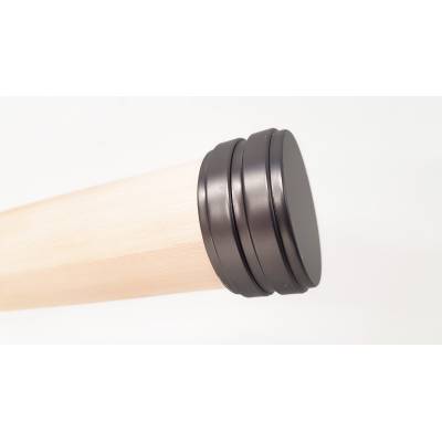 Contemporary Gun Metal Stair End Cap 54mm Round Handrail Mop...