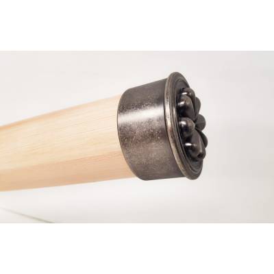 Pewter Petal End Cap 54mm Round Mopstick Stair Handrail Rich...