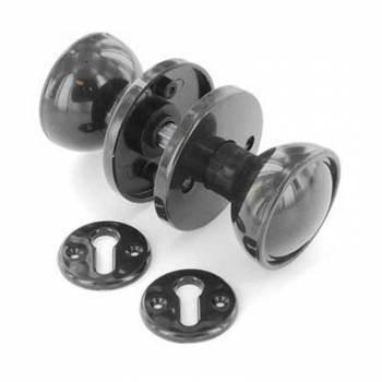 Brown Plastic Door Knob Set 