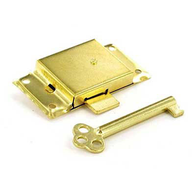 Cupboard Lock Brass Key Security Cabinet Drawer Wardrobe Doo...