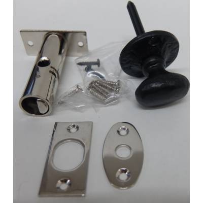 Rack Bolt Black Security Thumb Turn Lock Star Door Key Priva...