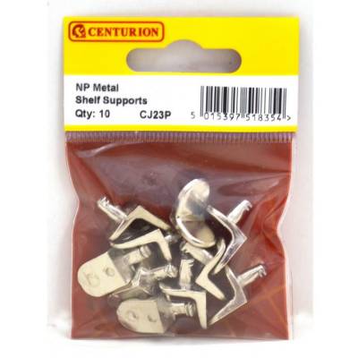 Shelf Support Metal Cupboard Bracket Hold NP Pack of 10...