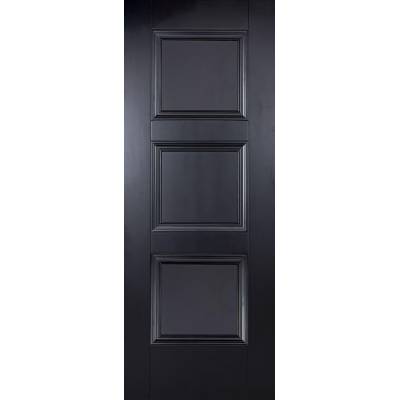Black Primed Amsterdam Internal Door  - Door Size, HxW: ...