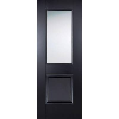 Black Primed Arnhem Glazed Internal Door  - Door Size, HxW: ...