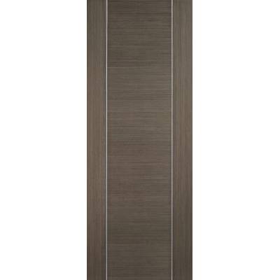 Pre-finished Alcaraz Chocolate Grey Internal Door Wooden Tim...