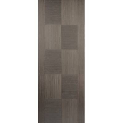 Pre-finished Apollo Chocolate Grey Internal Fire Door Wooden...