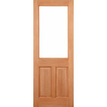 Hardwood 2XG 2 Panel (Dowel) External Door