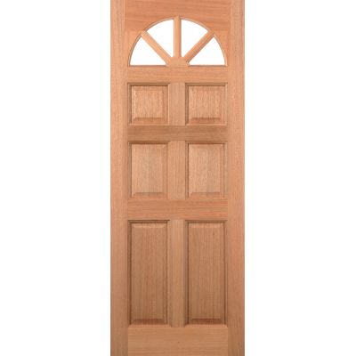 Hardwood Carolina 6 Panel External Door Wooden Timber - Esse...
