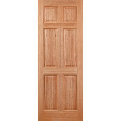 Hardwood Colonial 6P (Dowel) External Door Wooden Timber - E...