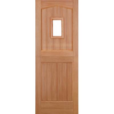 Hardwood Stable 1 Light Clear Glazed M&T External Door W...