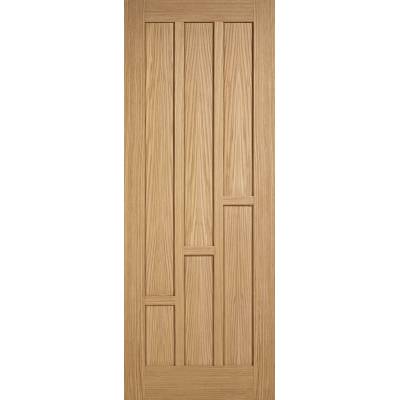 Pre-finished Oak Coventry Internal Fire Door Wooden Timber -...