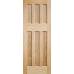 Oak DX 60's Style Fire Door