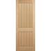 Oak Mexicano 2 Panel Fire Door
