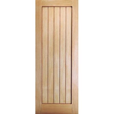 Oak Mexicano Internal Slimeline Fire Door Wooden Timber - Do...