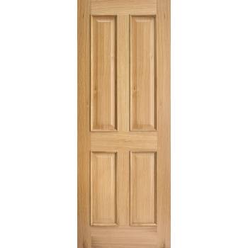 Oak Regency 4 Panel RM2S Fire Door