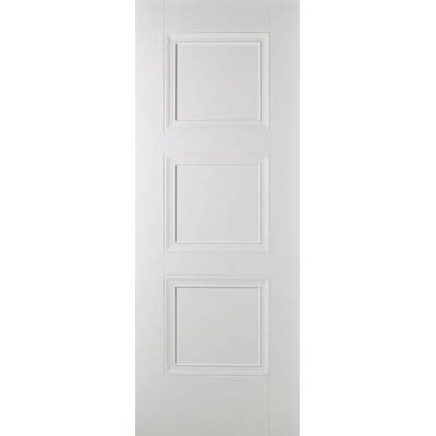 White Primed Amsterdam Internal Door Wooden Timber - Door Si...