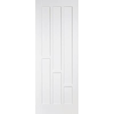 White Primed Coventry Internal Door Wooden Timber - Door Siz...