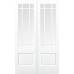 White Downham Glazed French Door Pair