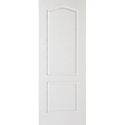 White Textured Classical 2 Panel Internal Fire Door Wooden T...