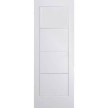 White Smooth Ladder Fire Door