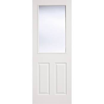 White Textured 2 Panel / 1 Light