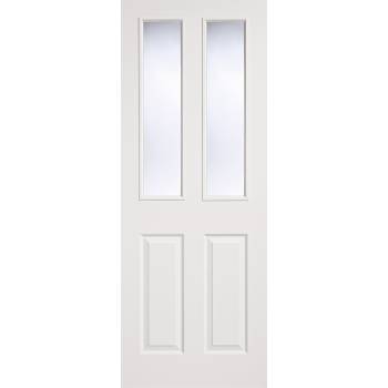 White Textured 2 Panel / 2 Light