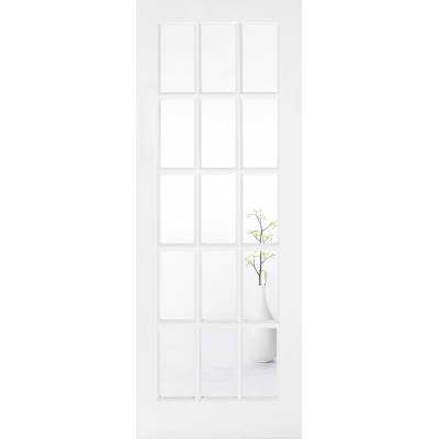 White Primed SA Glazed Internal Door Wooden Timber - Door Si...
