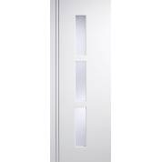 Pre-finished White Sierra Blanco Long Light Glazed Internal Door Wooden Timber