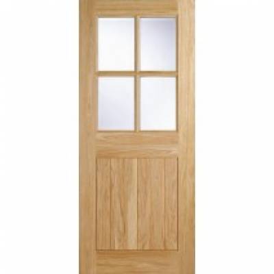 Oak Cottage 4 light External Door Wooden Timber - Door Size,...