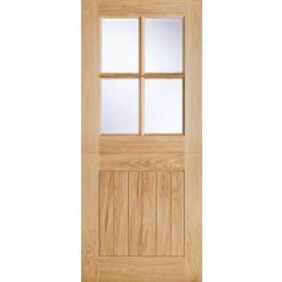 Oak Cottage Stable 4 light External Door Wooden Timber - Doo...