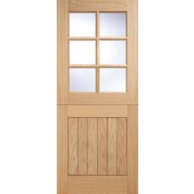 Oak Cottage Stable 6 light External Door Wooden Timber  - Do...