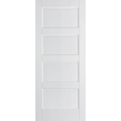 White Primed Contemporary Internal Door Wooden Timber - Door...