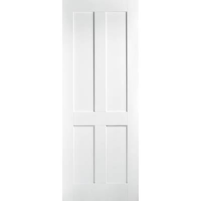 White Primed London Internal Fire Door Wooden Timber - Door ...