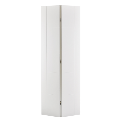 White Primed Vancouver Bi-Fold Internal Door Wooden Timber -...