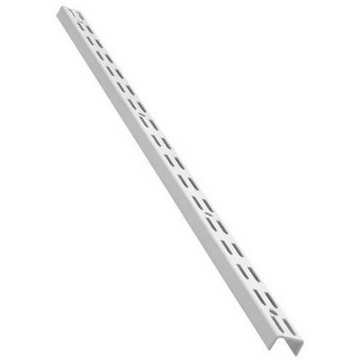 Twin Track Slot Upright White Shelf Shelving Adjustable Rack...