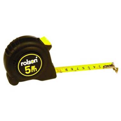 Rolson Auto-Lock hard plastic 5m Tape Measure...