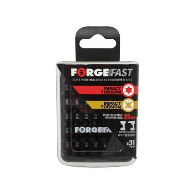 ForgeFast Impact Bit Set BP 31 Piece Pozi/Torx 25mm...