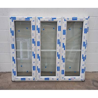 White Plastic uPVC Window Double Glazed CPW004 1321x1177mm C...