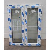 White Plastic uPVC Window Double Glazed CPW008 898x1176mm Centre Bar