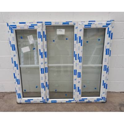 White Plastic uPVC Window Double Glazed CPW010 1320x1176mm C...