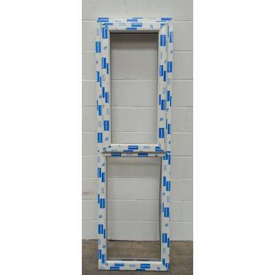 White Plastic uPVC Window CPW099 600mm x 2073mm Plain Caseme...