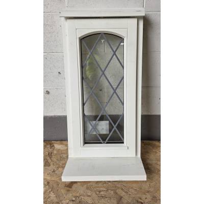Sapele Solid Hardwood Arched Top Lead Clear Glazed Timber 44...