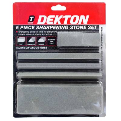 DEKTON 5 PIECE SHARPENING STONE SET DT30510...