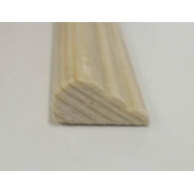 Broken Ogee Pine decorative trim moulding 15x8mm 1170mm bead...