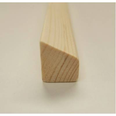 18x15mm Wedge Bevel Wooden Softwood Pine Bead Beading Timber...