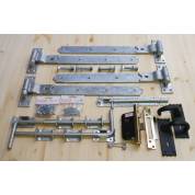 Garage Door Ironmongery kit - 5 Lever Lock, Handles, Bolts and Screw Pack