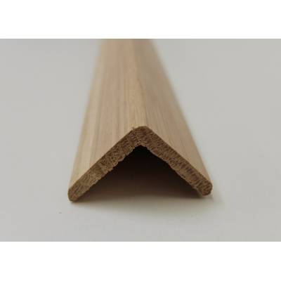 Angle Oak cushion corner trim moulding 27x27mm 1170mm x2 bea...