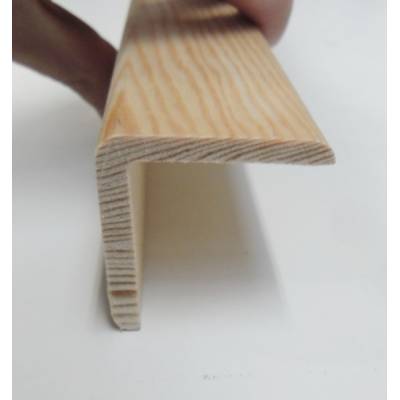 Angle pine cushion corner trim moulding 40x40mm 2.4m bead wo...
