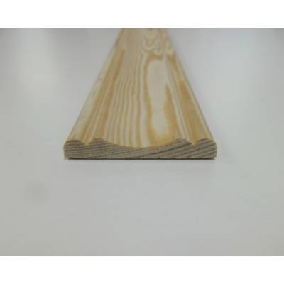 Cover Mould Pine decorative trim moulding 45x8mm 2.4m beadin...