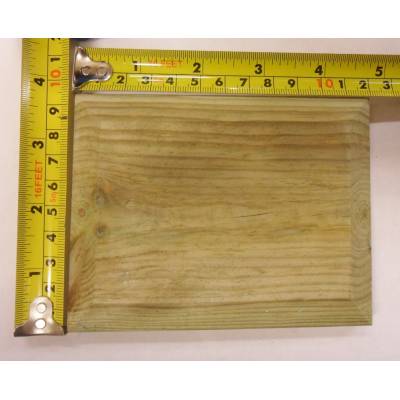 Treated Cap For 4x3" Fence Post Flat Pattress Pyramid D...